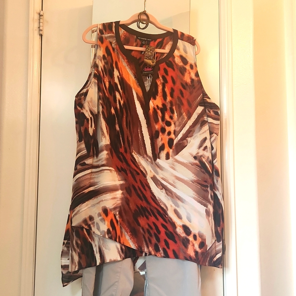 Blouse Capri set with accessories